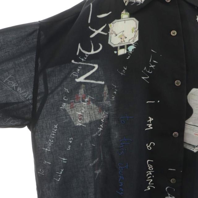 中古】アメリヴィンテージ シャツ ブラウス 長袖 F 黒 ブラック