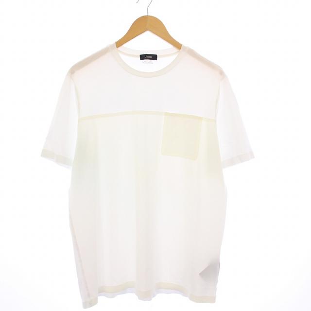 【中古】ヘルノ HERNO 23SS NEWヘルノ ストレッチジャージーTシャツ カットソー 半袖 50 白 JG000162U