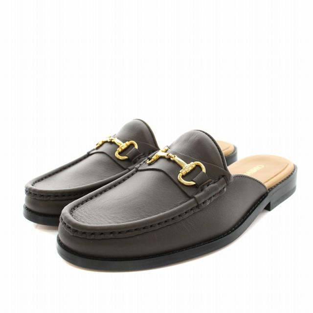 【中古】カミナンド ドゥーズィエムクラス別注 ビットモカシンスリッパ サンダル 6 茶 22093510004610 レディース