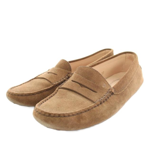 Tod’s ドライビングシューズ　ゴンミーニ　ブラウン　スエード トッズ ドライビングシューズ 37.5 Woman ブラウン スエード