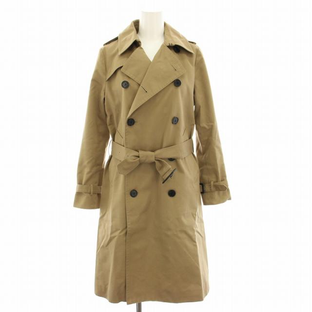 【中古】ハイク HYKE トレンチコート アウター ミドル ライナー付き ベルト付き 1 ベージュ /YT レディース