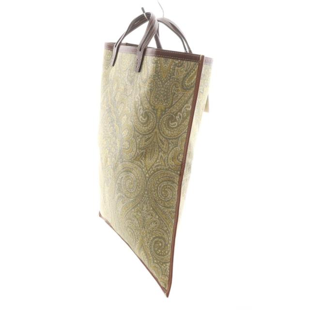 中古】未使用品 アヴァケショーン ファン ペイズリーイエロー トート