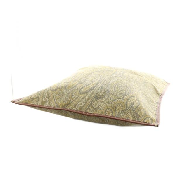 【中古】未使用品 アヴァケショーン ファン ペイズリーイエロー トートバッグ ハンドバッグ レザー 緑 黄 茶_4