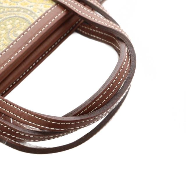 中古】未使用品 アヴァケショーン ファン ペイズリーイエロー トート