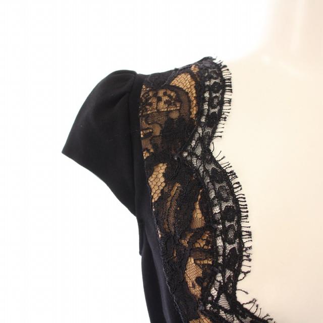 エミリオプッチ プッチ柄 Vネック 長袖 ストレッチ 膝丈ワンピース