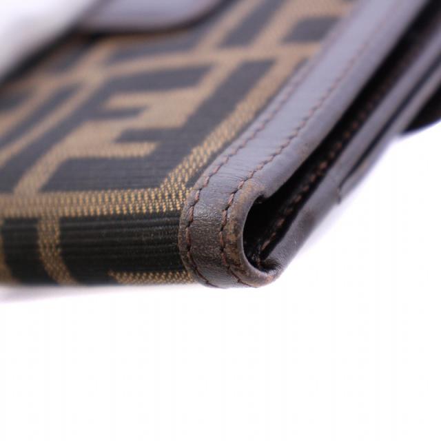 中古】フェンディ FENDI 二つ折り財布 コンパクトウォレット ズッカ柄