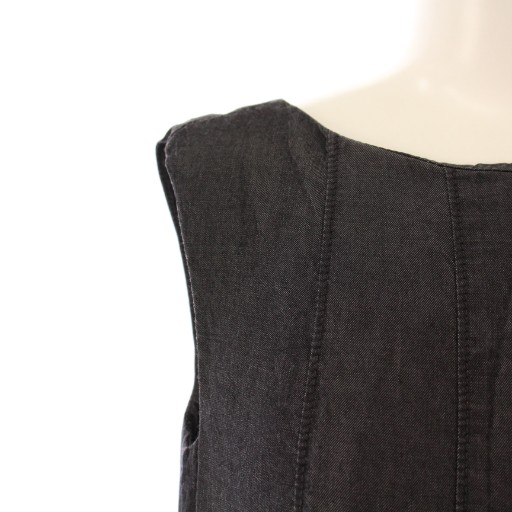 中古】トッカ TOCCA フレアワンピース ひざ丈 ノースリーブ スカラップ