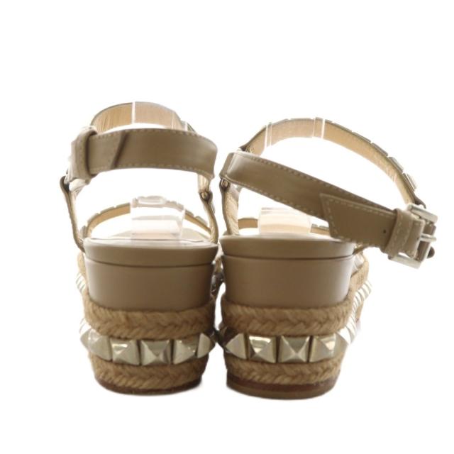 ルブタン 厚底 カタクロウ スタッズ ストラップ サンダル ウェッジ