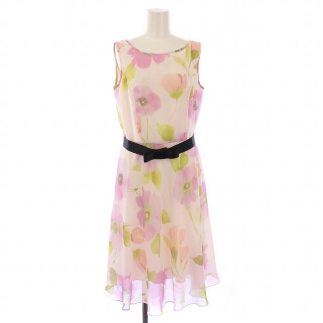 エムズグレイシー シアー フレアワンピース 40(Lサイズ) M'sグレーシー ワンピース40 エムズグレイシー シアー フレア