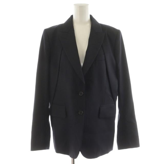 【中古】チカ キサダ Chika Kisada テーラードジャケット シングル ウール 1 黒 ブラック CJ-22000B /AN24 レディース