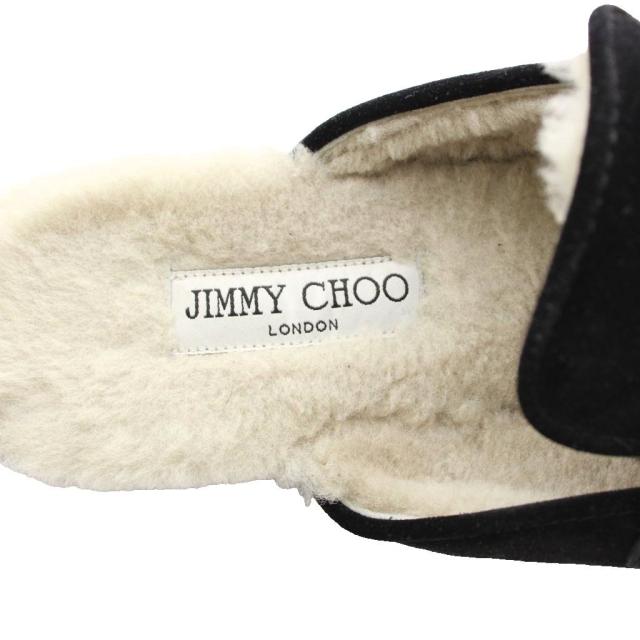 中古】ジミーチュウ JIMMY CHOO RONNIE FLAT TAN ミュール スエード