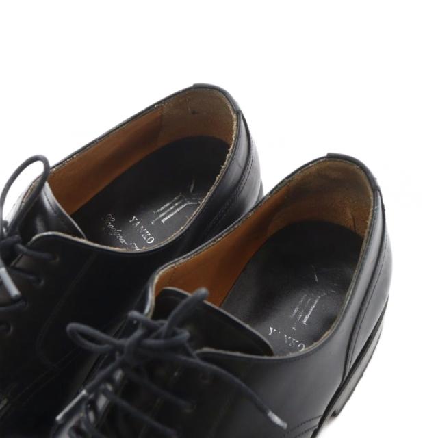 中古】ヤンコ YANKO U-TIP ビジネスシューズ モックトゥ レザー 6.5 黒
