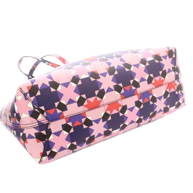 中古】エミリオプッチ EMILIO PUCCI トートバッグ レザー 総柄 ピンク