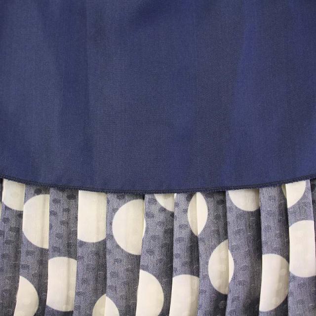 中古】ドゥロワー Drawer ドットプリーツスカート フレア マキシ