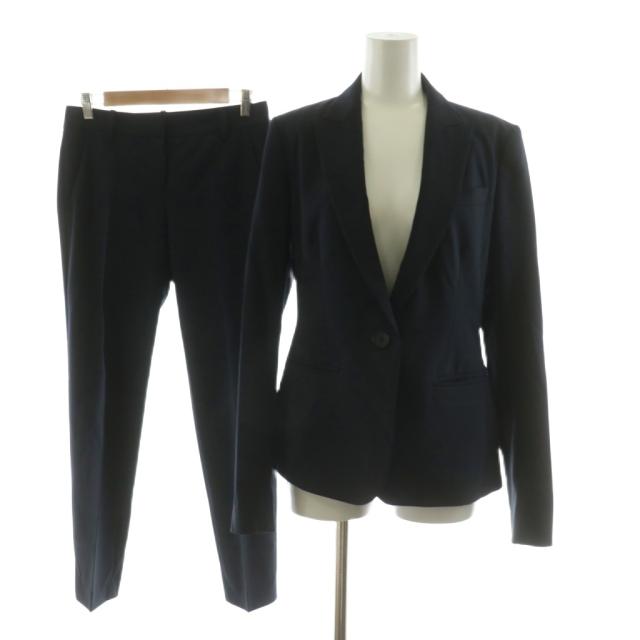 セオリー × NBB　パンツスーツ　オフィスウェア　テーラードジャケット　黒　M セオリー × NBB パンツスーツ オフィスウェア テーラード