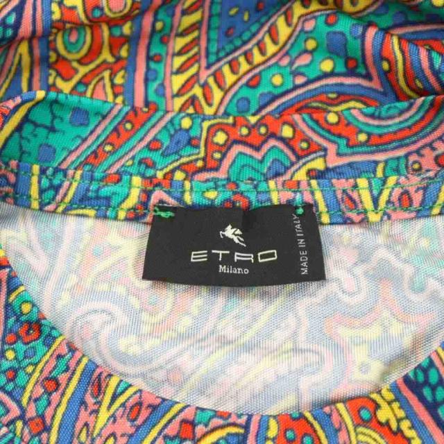 中古】エトロ ETRO Tシャツ カットソー 半袖 ペイズリー柄 総柄 マルチ