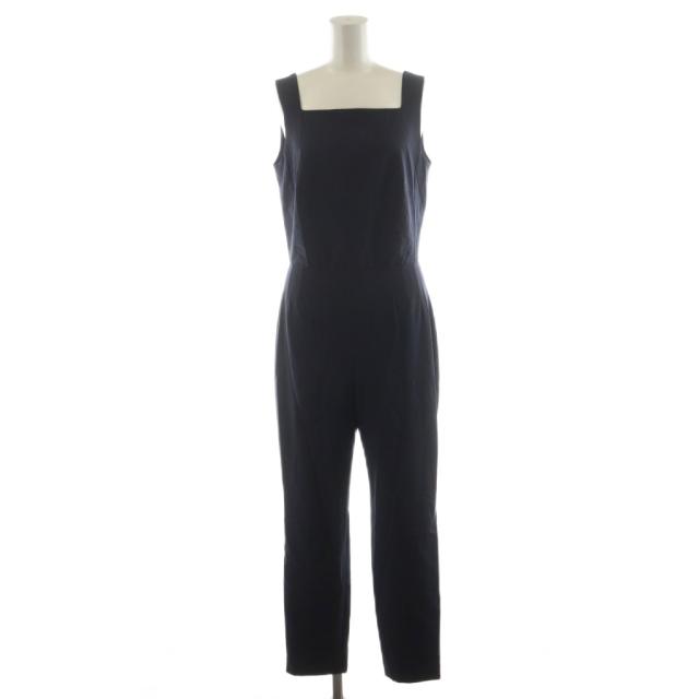 【中古】セオリー Theory 23SS TRACEABLE WOOL FIT SOUARE NK JS GZ オールインワン ノースリーブ 2 紺