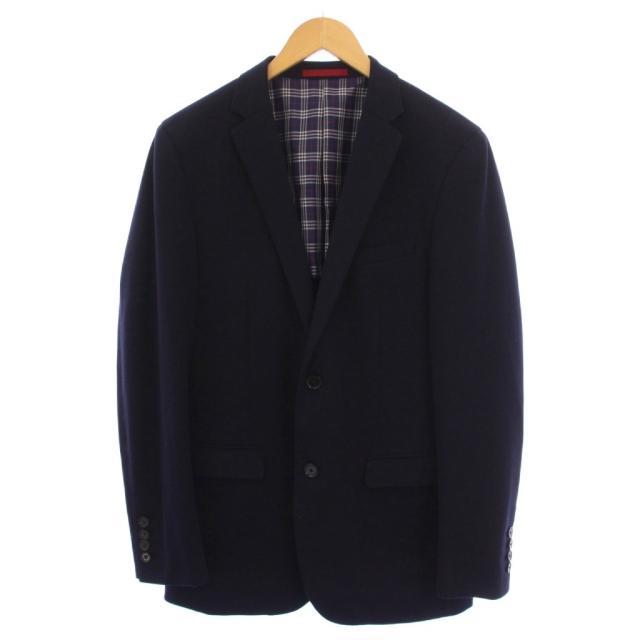 ブラックレーベルクレストブリッジ テーラードジャケット ブレザー チェック サイドベンツ 薄手 長袖 LL 紺 ネイビー メンズ BLACK LABEL CRESTBRIDGE」 テーラードジャケット L グレー メンズ