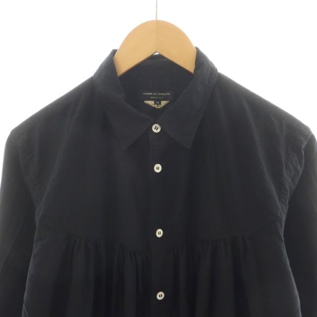 コムデギャルソン シャツ 長袖 S サークル ドット 黒ブラック オム プリュス 中古】コムデギャルソンオムプリュス COMME des GARCONS HOMME PLUS