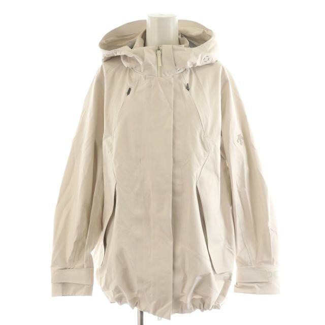 【中古】デサント オルテライン ウォータープルーフジャケット マウンテンパーカー M ベージュ DU5SWBA1L