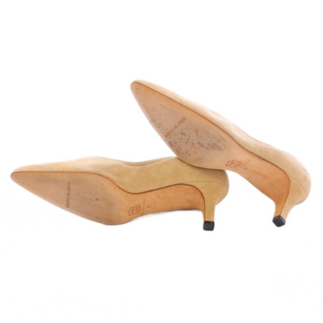 MANOLO BLAHNIK・マノロブラニク・ベージュパンプス37