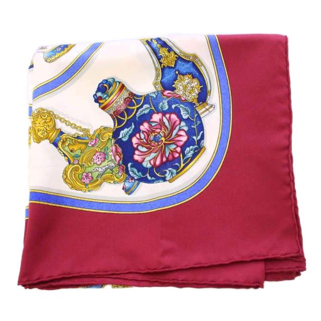 中古】エルメス HERMES カレ90 Qu'importe le flacon スカーフ 総柄