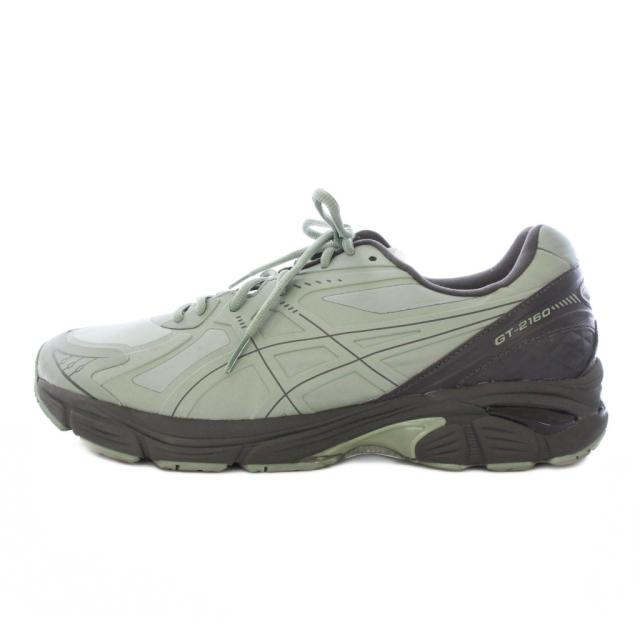 【中古】アシックス GT-2160 NS ローカットスニーカー シューズ 厚底 ロゴ US11.5 29cm 緑 グリーン 1203A375