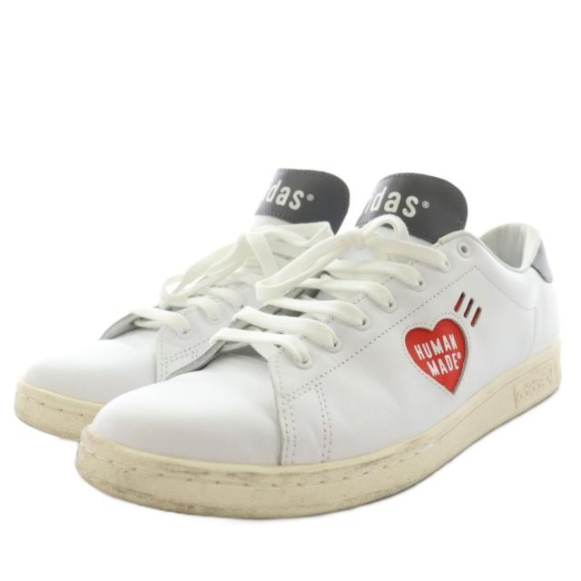 【中古】アディダスオリジナルス × ヒューマンメイド スタンスミス スニーカー シューズ US11 29.0cm 白 FY0735