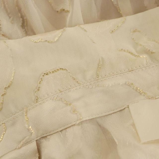 【中古】アメリヴィンテージ Ameri VINTAGE テーラードジャケット ダブル 刺繍 シースルー シアー F ベージュ 中古】アメリヴィンテージ Ameri VINTAGE テーラードジャケット ダブル