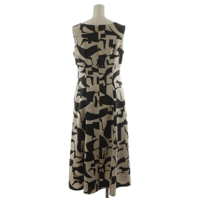 アナイ ロング丈 ワンピース スクエア ドット ベージュ S アナイ