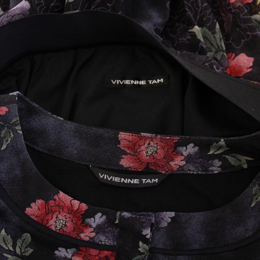 中古】ヴィヴィアンタム セットアップ ブラウス ノーカラー 長袖