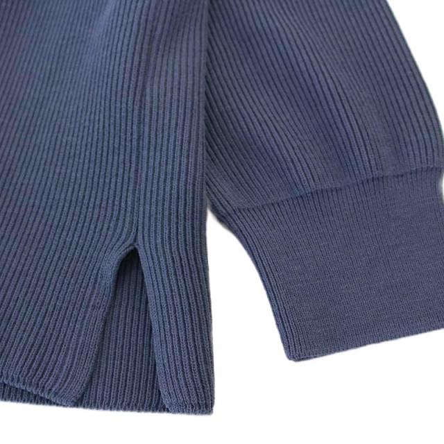 バトナー シグネチャー メリノウール ニット プルオーバー 長袖 濃紺