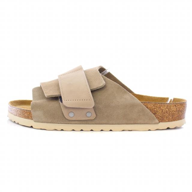 【中古】ビルケンシュトック BIRKENSTOCK Kyoto キョウト ヌバック フラットサンダル スエード 26.5cm グレー