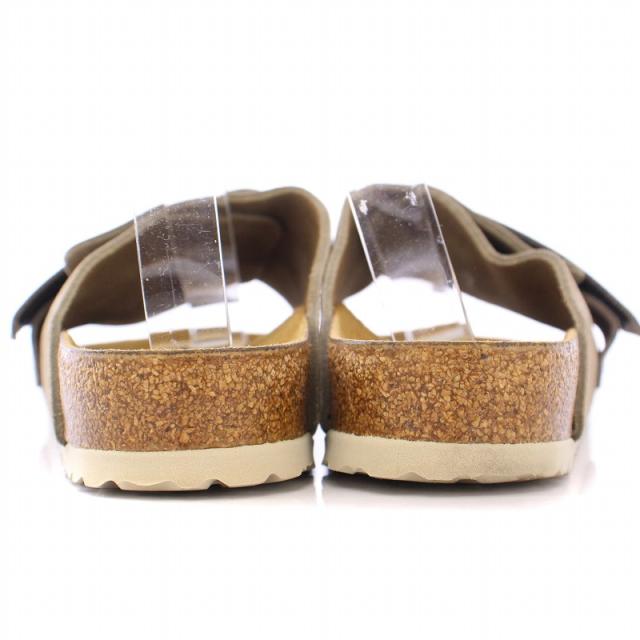 【中古】ビルケンシュトック BIRKENSTOCK Kyoto キョウト ヌバック フラットサンダル スエード 26.5cm グレー