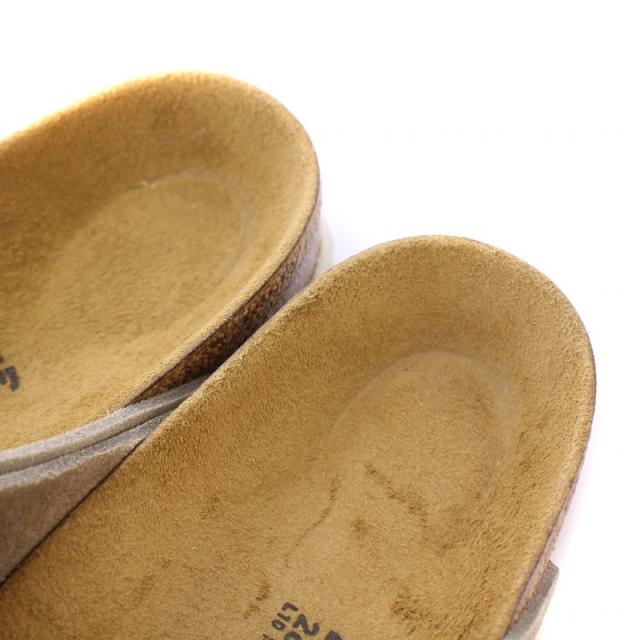 【中古】ビルケンシュトック BIRKENSTOCK Kyoto キョウト ヌバック フラットサンダル スエード 26.5cm グレー