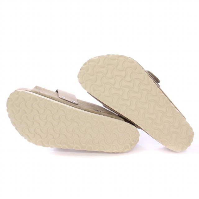 【中古】ビルケンシュトック BIRKENSTOCK Kyoto キョウト ヌバック フラットサンダル スエード 26.5cm グレー