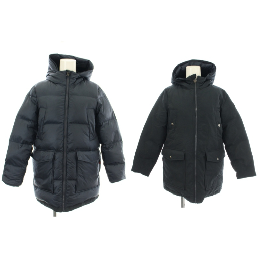【中古】ウールリッチ アークティックパーカ ダウンジャケット リバーシブル アウター ショート丈 フード 10 黒