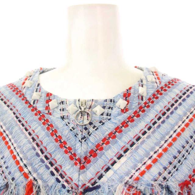 中古】ルネ MALHIA KENT タグ付き セットアップ ツイード ノーカラー