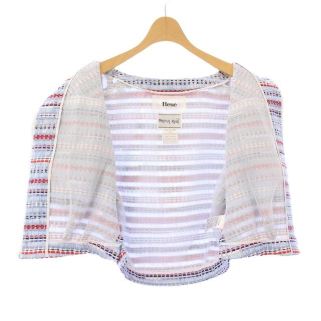 中古】ルネ MALHIA KENT タグ付き セットアップ ツイード ノーカラー