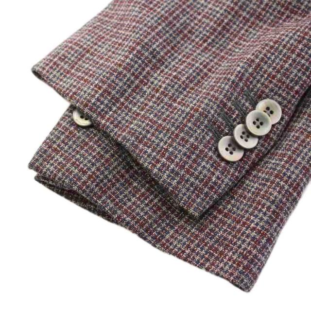 【中古】ボリオリ LINEA K.JACKET テーラードジャケット ブレザー アウター ウール チェック柄 マルチカラー 中古】ボリオリ LINEA K.JACKET テーラードジャケット ブレザー