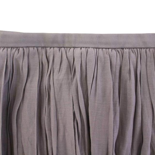 中古】ドゥロワー Drawer シルクコットンスカート フレア ギャザー