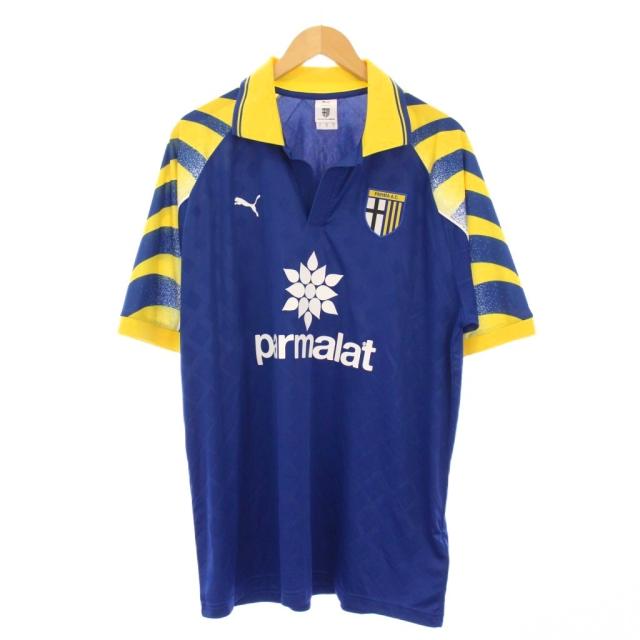 【中古】未使用品 プーマ Parma Calcio 1913 復刻 95/97 3rdユニフォーム シャツ 半袖 プルオーバー L 青 629943-46 中古】未使用品 プーマ Parma Calcio 1913 復刻 95/97 3rdユニフォーム