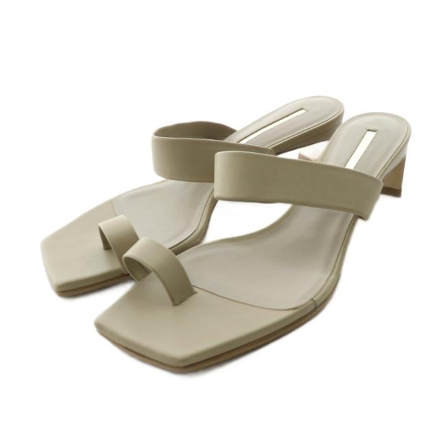 BRENTA ベージュ レザー ミュール BRENTA ブレンタ ミュールサンダル