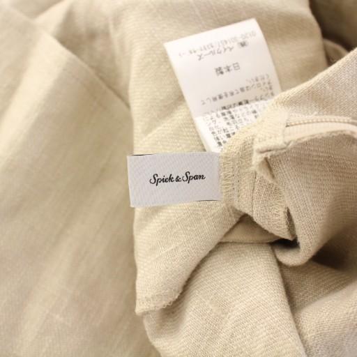 中古】スピック&スパン SOリネンキャミワンピース フレア ミモレ