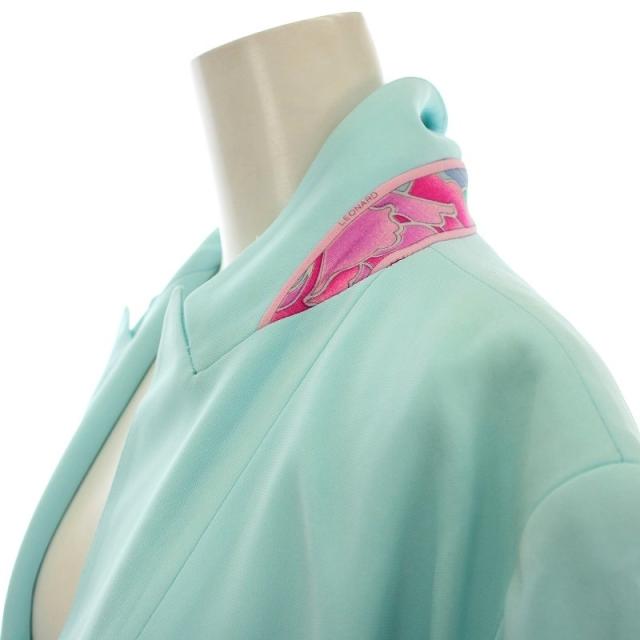 中古】レオナール LEONARD テーラードジャケット 42 水色 ライトブルー