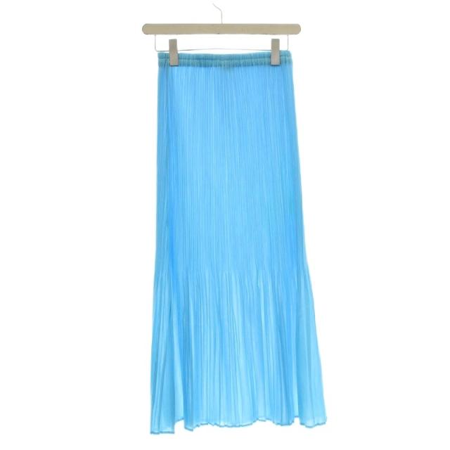 【中古】プリーツプリーズ PLEATS PLEASE イッセイミヤケ プリーツ セットアップ シャツ 半袖 スカート 3 水色 中古】プリーツプリーズ PLEATS PLEASE イッセイミヤケ プリーツ