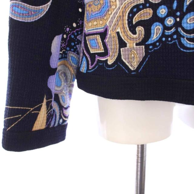 中古】レオナール LEONARD FASHION ノーカラージャケット アウター 花