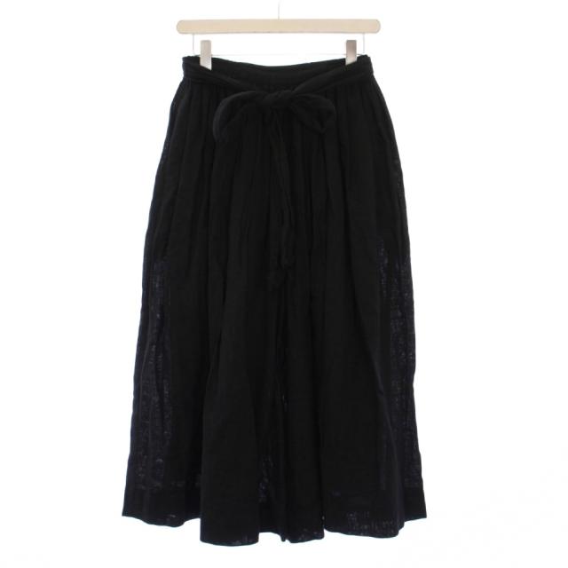 【中古】イクナ/スズキタカユキ 21SS culotte pants ガウチョパンツ ワイド イージー ブラック S211-28