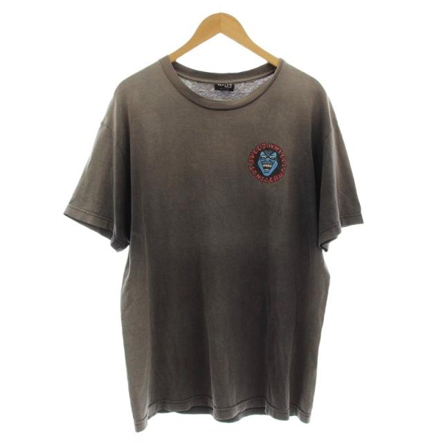 【中古】サンタクルーズ SANTA CRUZ  00s NHS Tシャツ スクリーミングハンド グレー /☆G メンズ