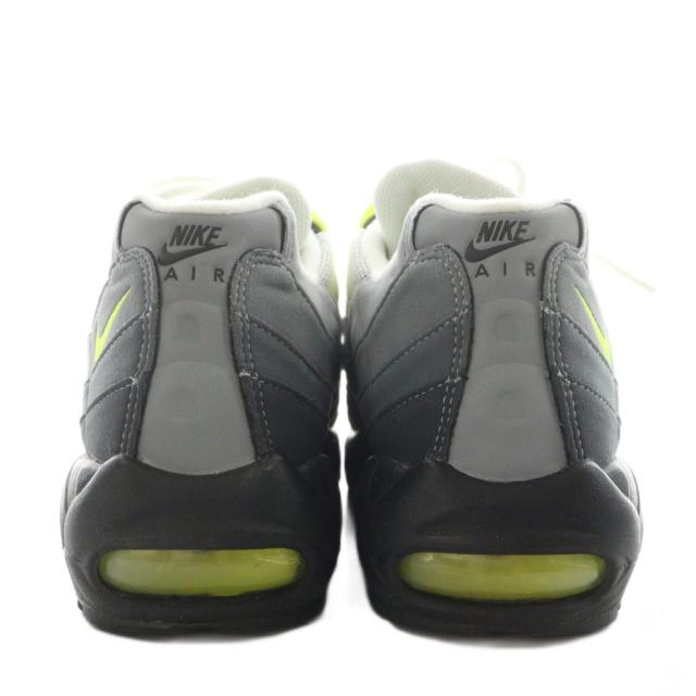 【中古】ナイキ エアマックス 95 OG スニーカー シューズ US9 27.0cm グレー 黒 ブラック 黄 イエロー CT1689-001
